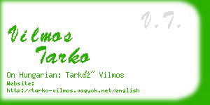 vilmos tarko business card